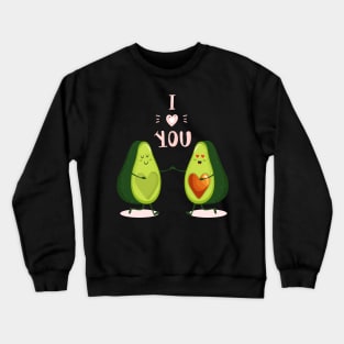 cute avocado couple Crewneck Sweatshirt